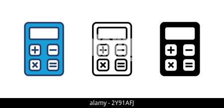 Calculator icon vector. Accounting calculator icon. calculator vector Stock Vector