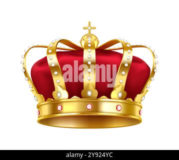 Realistic illustration of royal gold crown Stock Vector Image & Art - Alamy