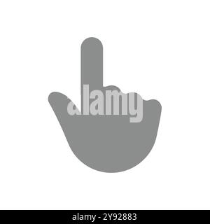 Hand computer cursor vector icon. Click, mouse symbol. Stock Vector