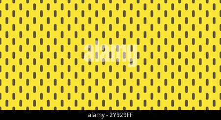 Peg board perforated texture background material with oval holes seamless pattern. Stock Vector