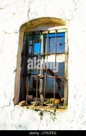 vintage factory interior with glass window and aisle Stock Photo - Alamy