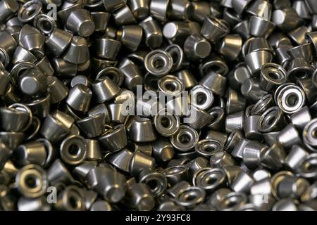 Small metal parts Stock Photo
