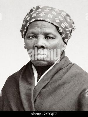 Harriet Tubman (1820-1913), Abolitionist, Anti Slavery movement, portrait photograph by Horatio Seymour Squyer, circa 1885 Stock Photo