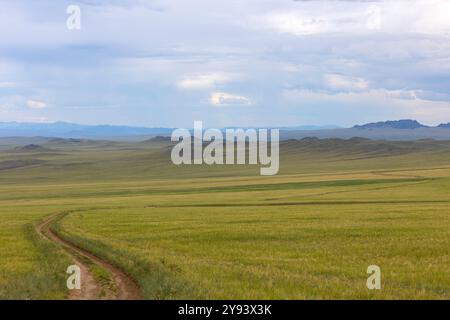 Nature of Eastern Siberia. Ubsunur basin. Republic of Tuva. Russia Stock Photo