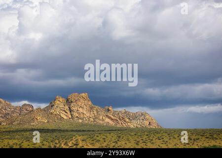 Nature of Eastern Siberia. Ubsunur basin. Republic of Tuva. Russia Stock Photo