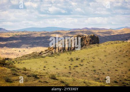 Nature of Eastern Siberia. Ubsunur basin. Republic of Tuva. Russia Stock Photo