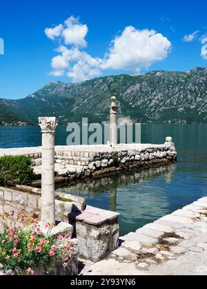 Our Lady of the Rocks, Perast, Bay of Kotor, UNESCO World Heritage Site, Montenegro, Europe Stock Photo