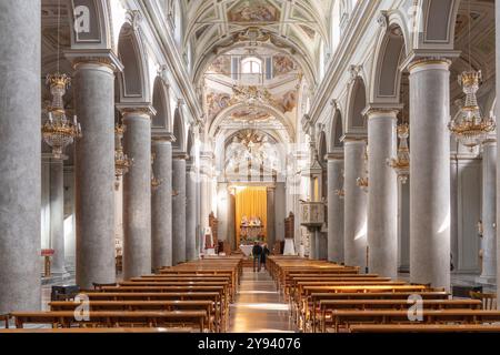 Cathedral of St. Nicholas of Bari, Nicosia, Enna, Sicily, Italy, Mediterranean, Europe Stock Photo