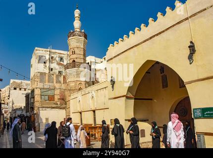 Masjid al Shafi mosque, Al Balad (Old Town), Jeddah, Saudi Arabia, Middle East Stock Photo