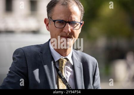 London, UK. 8th Oct, 2024. Ministers and officials at the Cabinet office 70 Whitehall London for the National Security Council; Director General of the National Crime Agency, Graeme Biggar, Credit: Ian Davidson/Alamy Live News Stock Photo