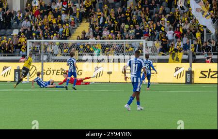 Gothenburg, Sweden, September 15th, 2024. Moment in match between BK Häcken and IFK Gothenburg. Final result: 3-3. Stock Photo