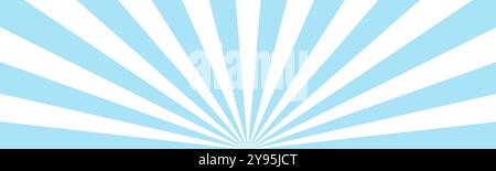 Sunrays, sunbeam rays web banner, lines background, light Stock Vector