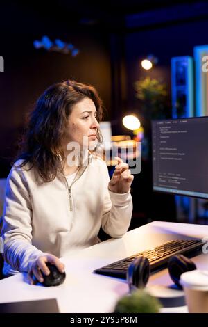 Network and Computer Systems Administrator with Binary code digital ...