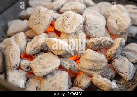 Hot coals Stock Photo