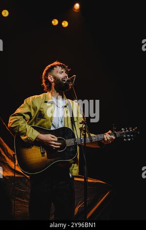 Bern, Switzerland. 06th, October 2024. The English singer, songwriter and musician Tim Gallagher performs a live concert Bierhübeli in Bern. Stock Photo