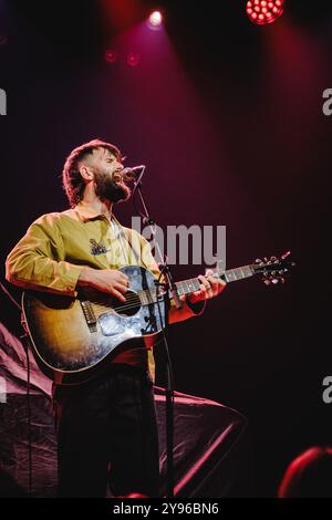 Bern, Switzerland. 06th, October 2024. The English singer, songwriter and musician Tim Gallagher performs a live concert Bierhübeli in Bern. Stock Photo