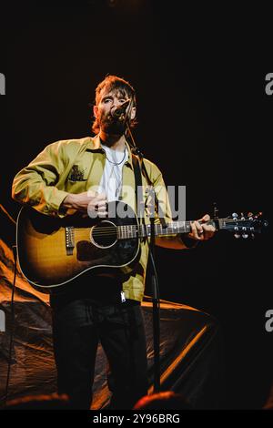 Bern, Switzerland. 06th, October 2024. The English singer, songwriter and musician Tim Gallagher performs a live concert Bierhübeli in Bern. Stock Photo