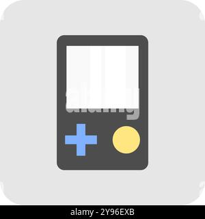 Portable game console icon. Video game icon. Stock Vector