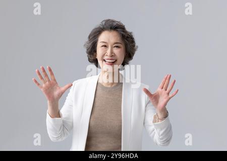 Portrait of senior female entrepreneur Stock Photo