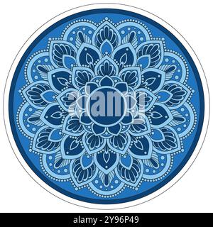 Decorative Colorful Floral Mandala Design. Ornament Vector Illustration. Stock Vector
