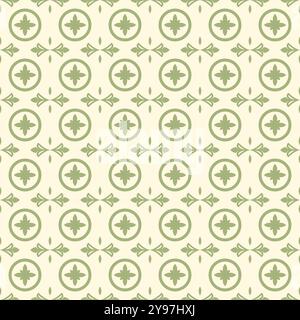 Tile Seamless Pattern Simple Design Stock Vector