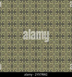 Floral Pattern Talavera Style Design. Tile Pattern Stock Vector