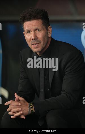 Foto Alfredo Falcone/LaPresse 19 Settembre 2023 - Roma, Italia - sport, calcio - Lazio vs Atletico Madrid - Uefa Champions League 2023/2024 Girone E - Stadio Olimpico. Nella foto: Diego Simeone coach (Club Atletico de Madrid);   Foto Alfredo Falcone/LaPresse September 19, 2023 Rome, Italy - sport, soccer - Lazio vs Atletico Madrid - Uefa Champions League 2023/2024 Group E - Olimpic Stadium. In the pic: Diego Simeone coach (Club Atletico de Madrid); Stock Photo