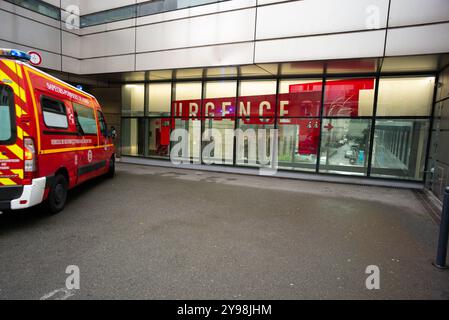 Paris, France. 07th Oct, 2024. Illustration of the emergency at Tenon Hospital in Paris, France on October 7, 2024. Photo by Pierrick Villette/ABACAPRESS.COM Credit: Abaca Press/Alamy Live News Stock Photo