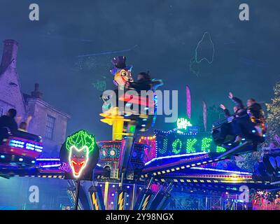Ride at Chipping Norton Mop Fair in the Cotswolds Stock Photo