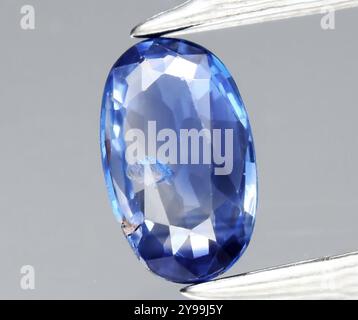 Exquisite Blue Sapphire Gemstone Captured in Detail Stock Photo - Alamy