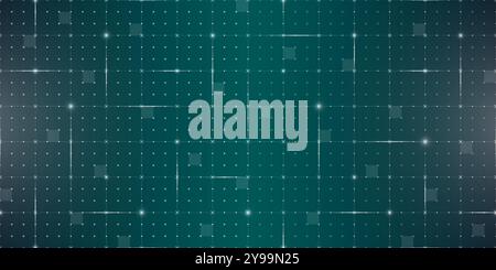 HUD interface grid. Dot array and matrix symbols. Creating futuristic operating system UI background. Grid layout designed for advanced HUD user interfaces. Ideal for high tech and digital display Stock Vector