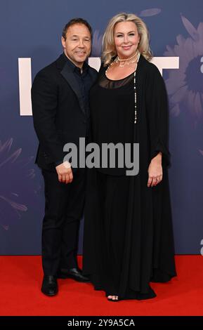 London, UK. October 9th, 2024. Stephen Graham and Hannah Walters arriving at the BFI London Film Festival’s Opening Night Gala of Blitz. Credit: Doug Peters/EMPICS/Alamy Live News Stock Photo