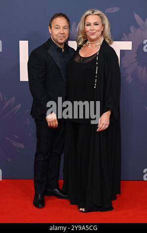 London, UK. October 9th, 2024. Stephen Graham and Hannah Walters arriving at the BFI London Film Festival’s Opening Night Gala of Blitz. Credit: Doug Peters/EMPICS/Alamy Live News Stock Photo