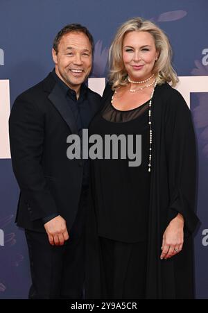 London, UK. October 9th, 2024. Stephen Graham and Hannah Walters arriving at the BFI London Film Festival’s Opening Night Gala of Blitz. Credit: Doug Peters/EMPICS/Alamy Live News Stock Photo