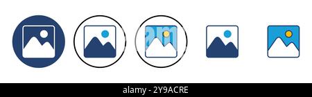 Picture icon vector. photo gallery icon symbol Stock Vector