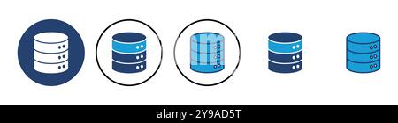 Database icon vector. database vector icon Stock Vector