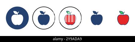 Apple icon vector. Apple vector icon. apple symbols for your web design. Stock Vector