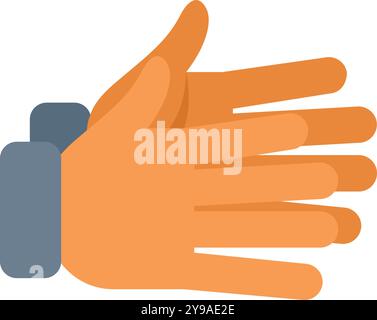 Businessman is clapping hands, showing approval, appreciation or agreement Stock Vector