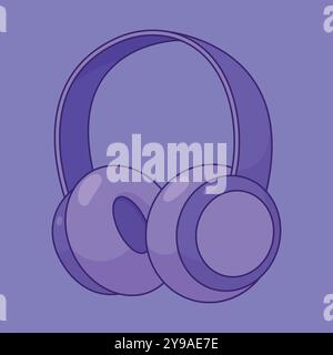 Headphone vector illustration. gaming headset vector icon. sound headphone icon. music headset Stock Vector