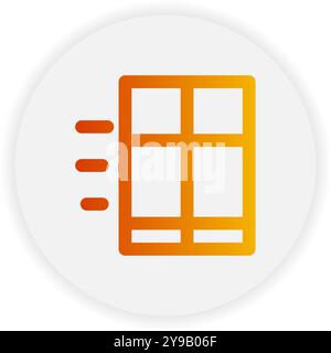 Box delivery outline icon. with gradient color suitable for ecommerce, business and interface symbol icons Stock Vector