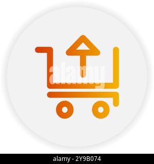 Check out outline icon. with gradient color suitable for ecommerce, business and interface symbol icons Stock Vector