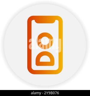 Faq suport outline icon. with gradient color suitable for ecommerce, business and interface symbol icons Stock Vector