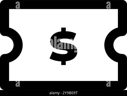 price icon outline design symbol for your web site design, logo, app, UI. Stock Vector