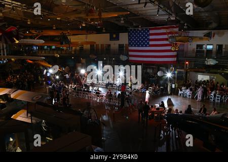 DALLAS, TX, USA - OCTOBER 3, 2024. Atmosphere at the Dallas Fashion Week event at Frontiers of Flight Museum, Dallas. Stock Photo