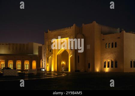 Doha, Qatar - October 02, 2024: Al Hikma Courtyard katara Cultural village Doha Stock Photo