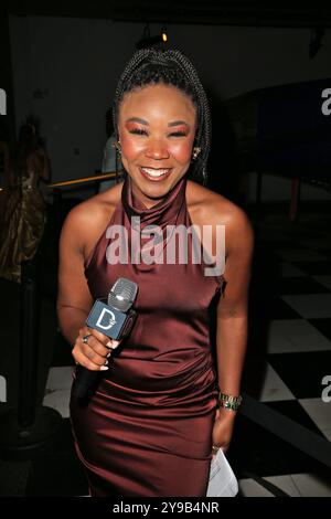 DALLAS, TX, USA - OCTOBER 3, 2024. Backstage at the Dallas Fashion Week event at Frontiers of Flight Museum, Dallas. Stock Photo