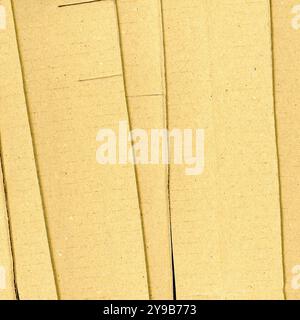 brown corrugated cardboard texture useful as a background Stock Photo