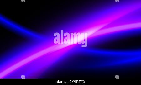 A vibrant abstract background with swirling neon lights in shades of blue and purple, illuminated by soft abstract background Stock Vector