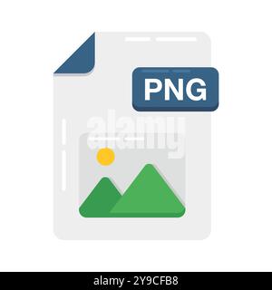 PNG file format flat icon design ready for premium use Stock Vector