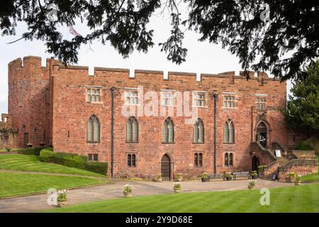 UK, England, Shropshire, Shrewsbury, Castle Stock Photo